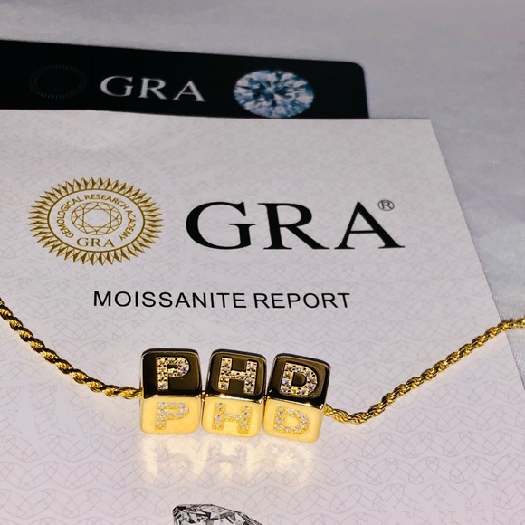 VVS gra certified diamond moisannitte pendant for Doctors, passes diamond test - Picture 8 of 9